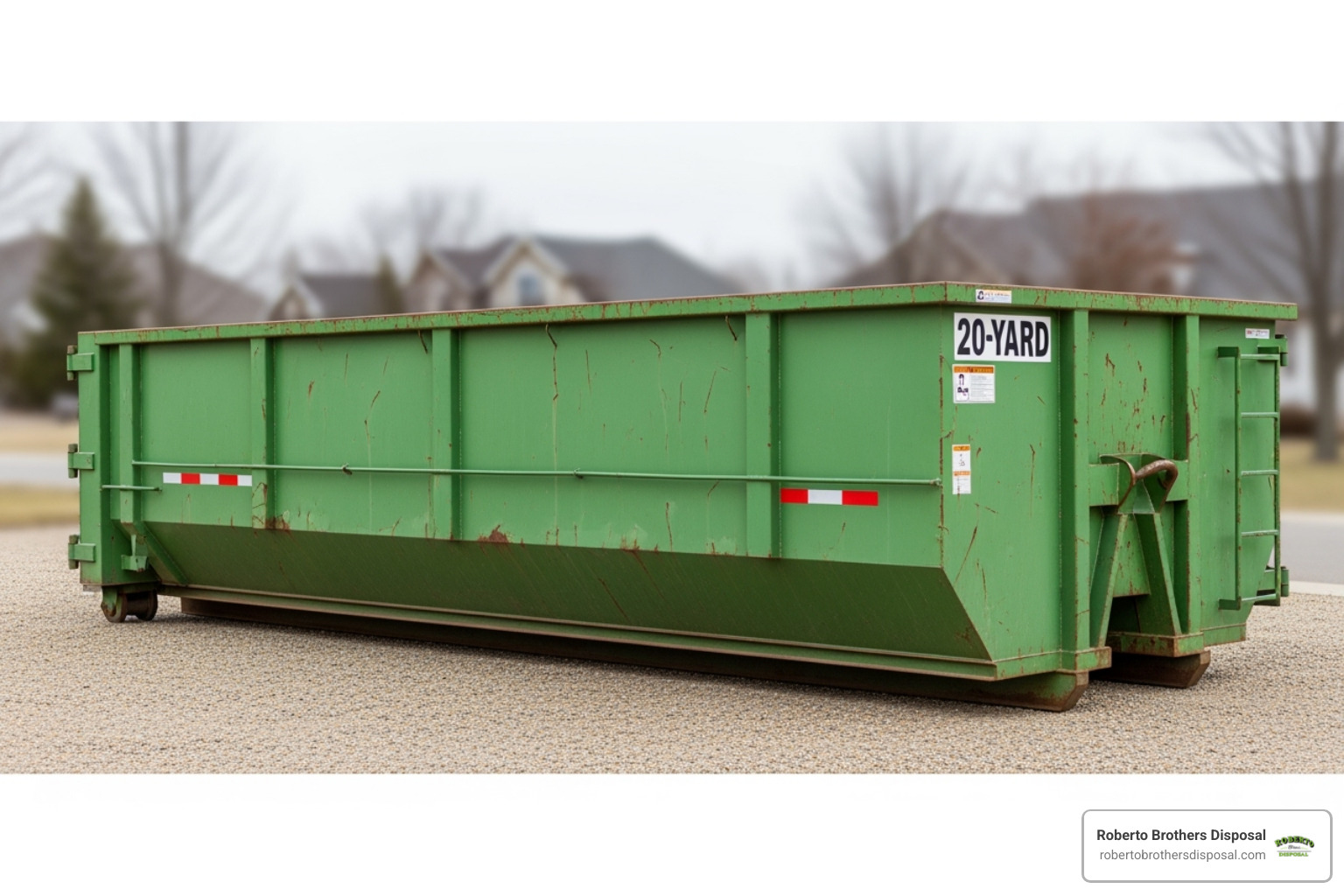 20 yard dumpster with dimensions labeled - 20 yd dumpster prices