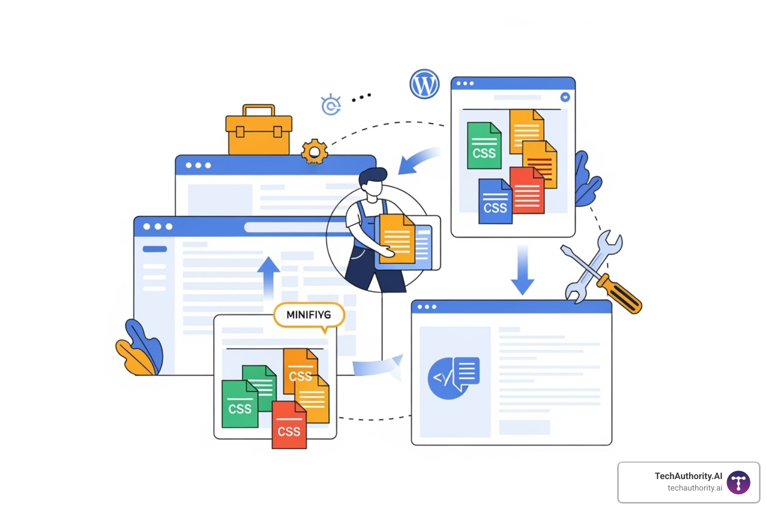 Performance testing results showing improved scores - Combine CSS files WordPress
