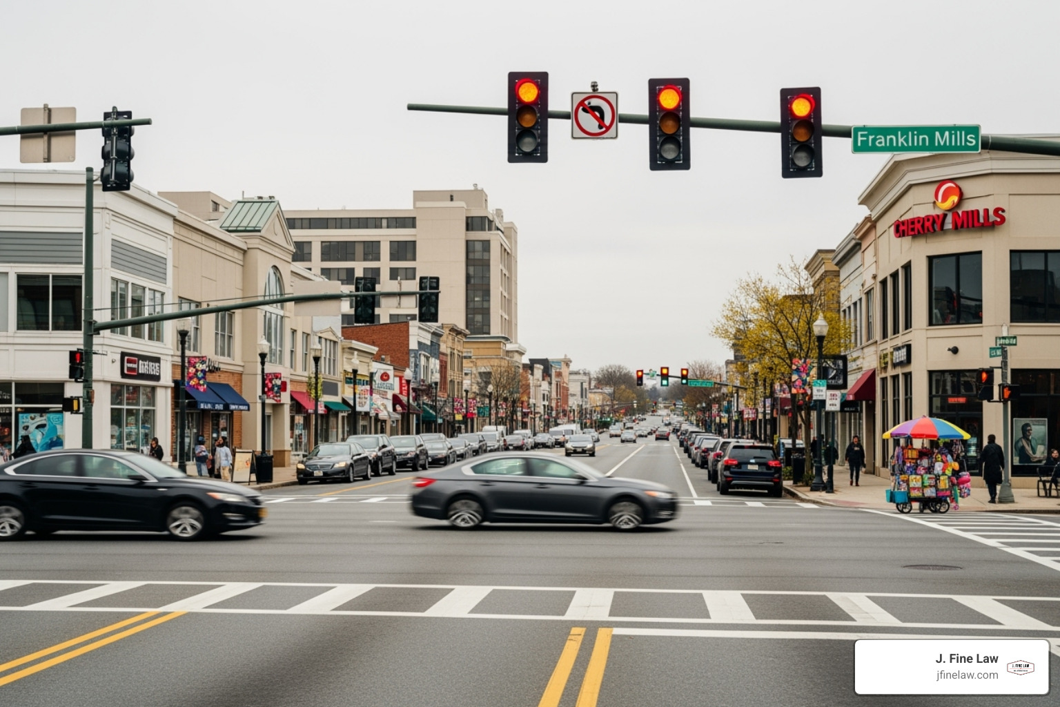 busy Cherry Hill intersection near the Golden Triangle or Cherry Hill Mall - car accident lawyer cherry hill busy Cherry Hill intersection near the Golden Triangle or Cherry Hill Mall - car accident lawyer cherry hill