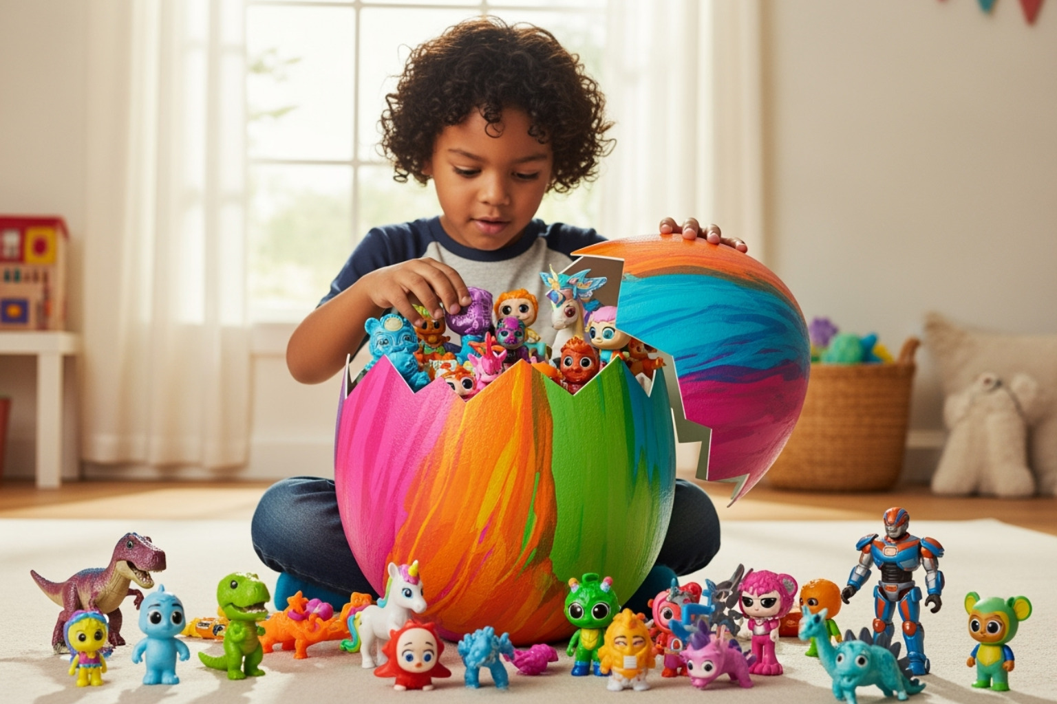 Giant egg unboxing video still showing Ryan with colorful surprise toys - how old is ryan from ryan's world Giant egg unboxing video still showing Ryan with colorful surprise toys - how old is ryan from ryan's world