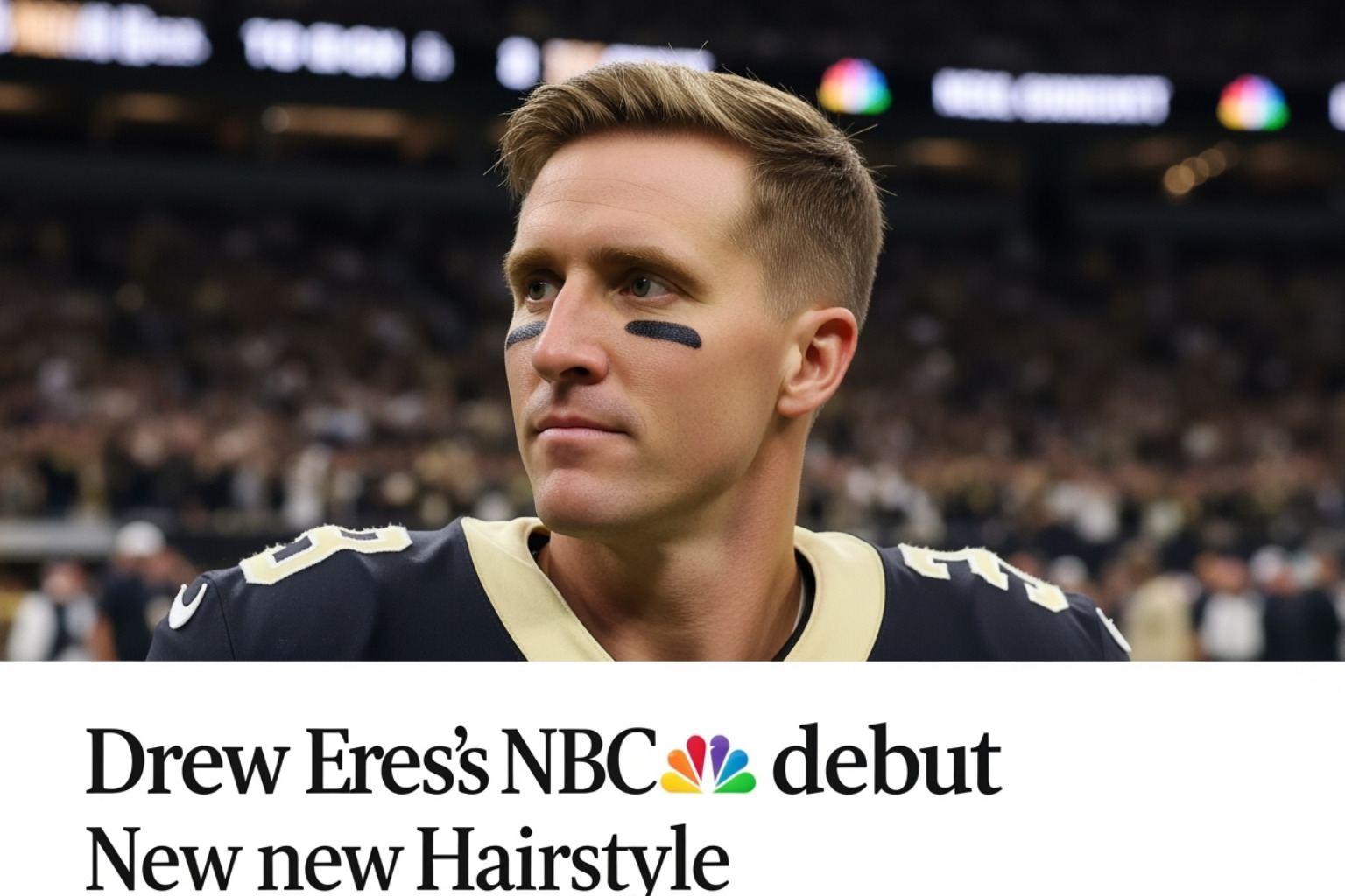 Athletes known for their style, like David Beckham or Lewis Hamilton - drew brees makes his nbc debut, internet amazed by his new hair