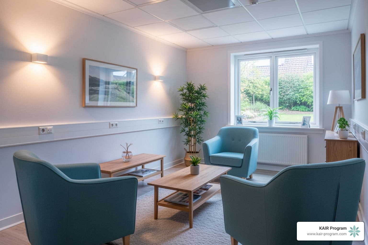 calm and professional therapy room or retreat setting - Intensive mental health therapy