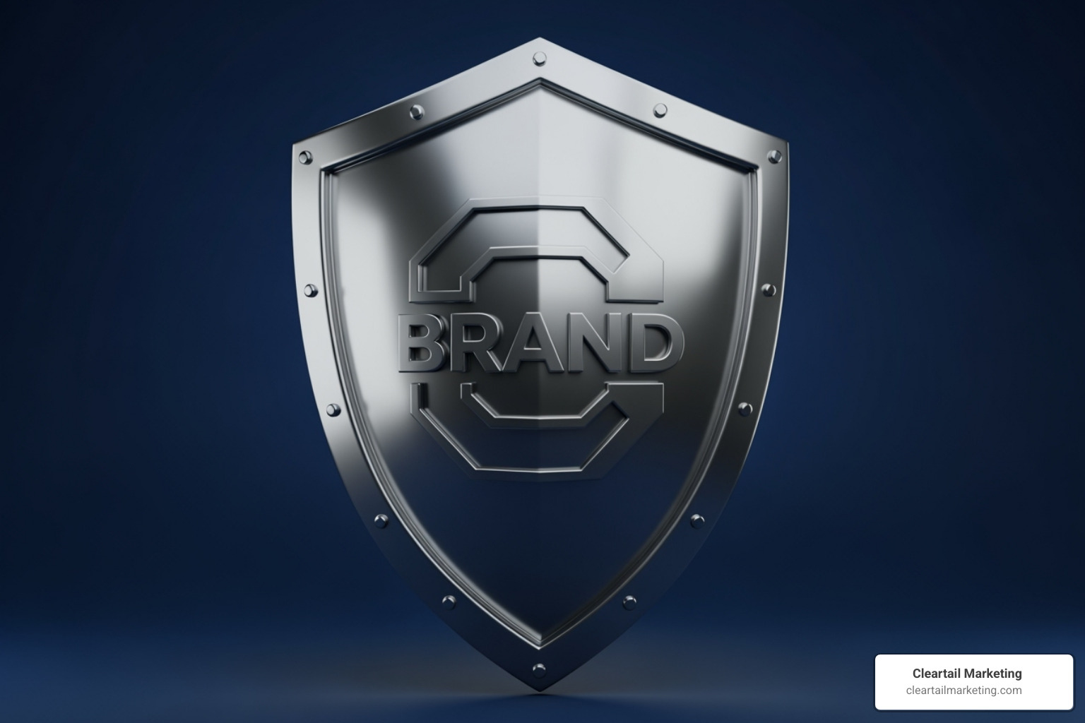 shield protecting brand logo representing comprehensive reputation management strategy - reputation management case studies