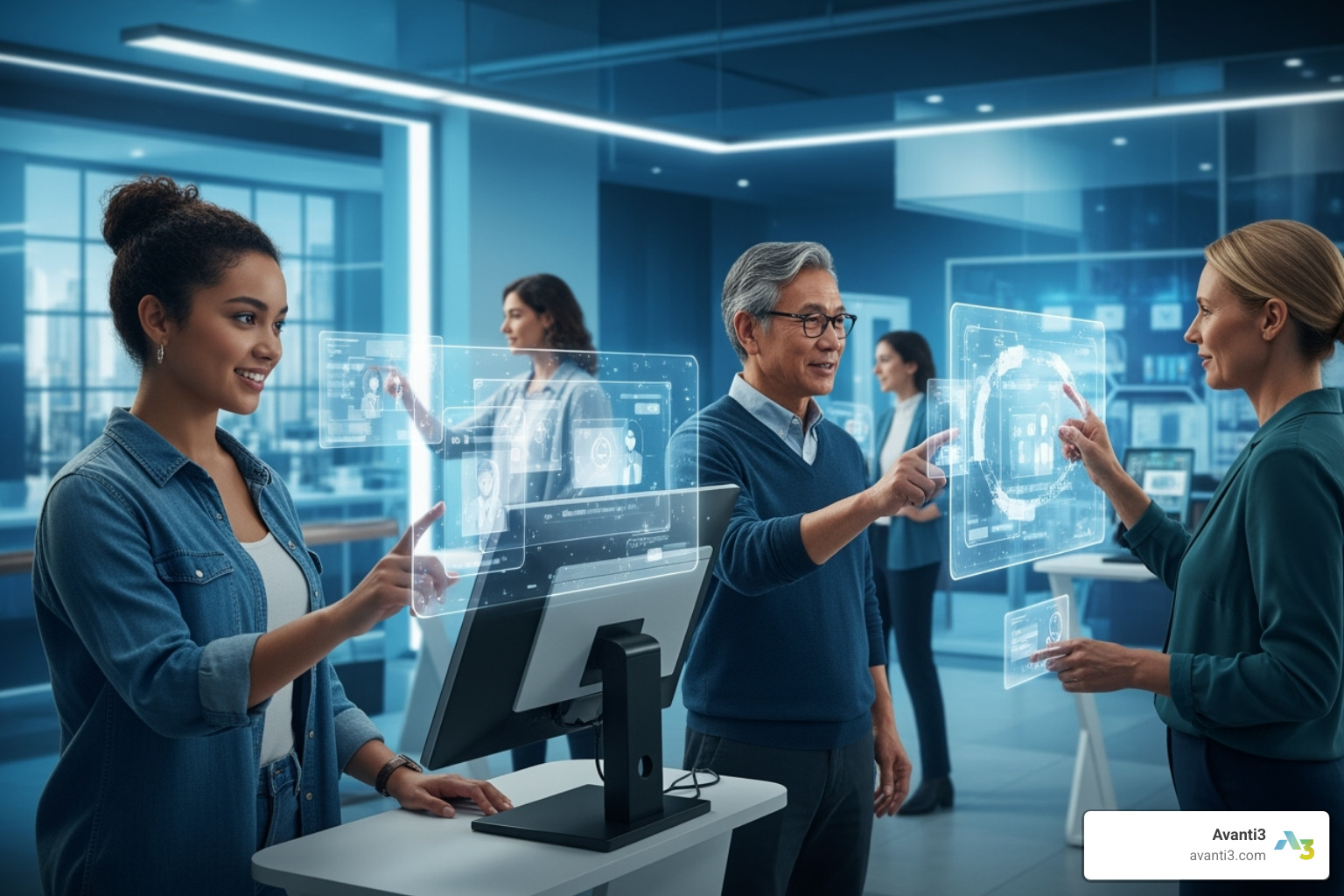 Futuristic interface with AI, NFTs, and AR elements - ai-driven customer engagement solutions