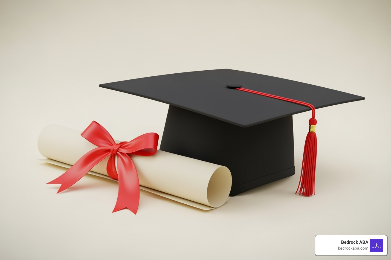 Graduation cap and certificate representing education and certification requirements - aba therapy jobs in utah