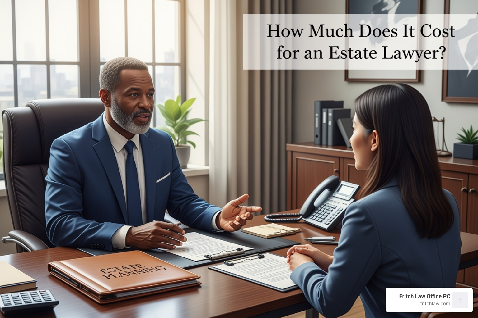 various estate planning documents fanned out on a desk - how much does it cost for an estate lawyer