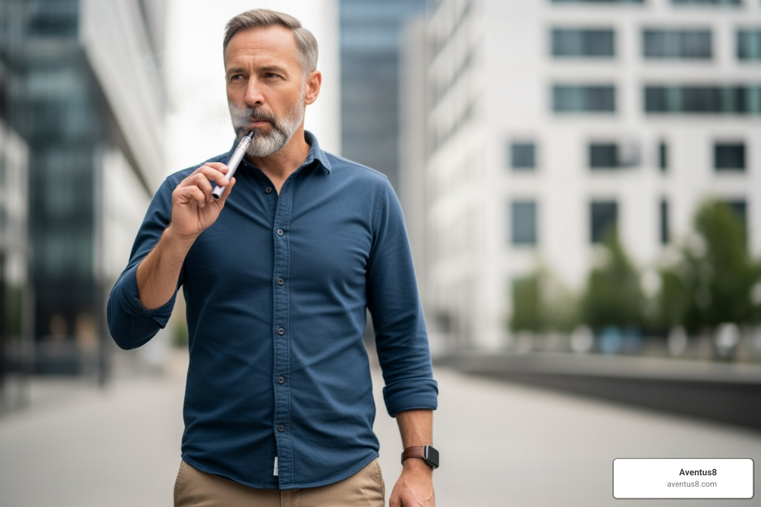 Person using a vape pen - 1000mg thc vape cartridge