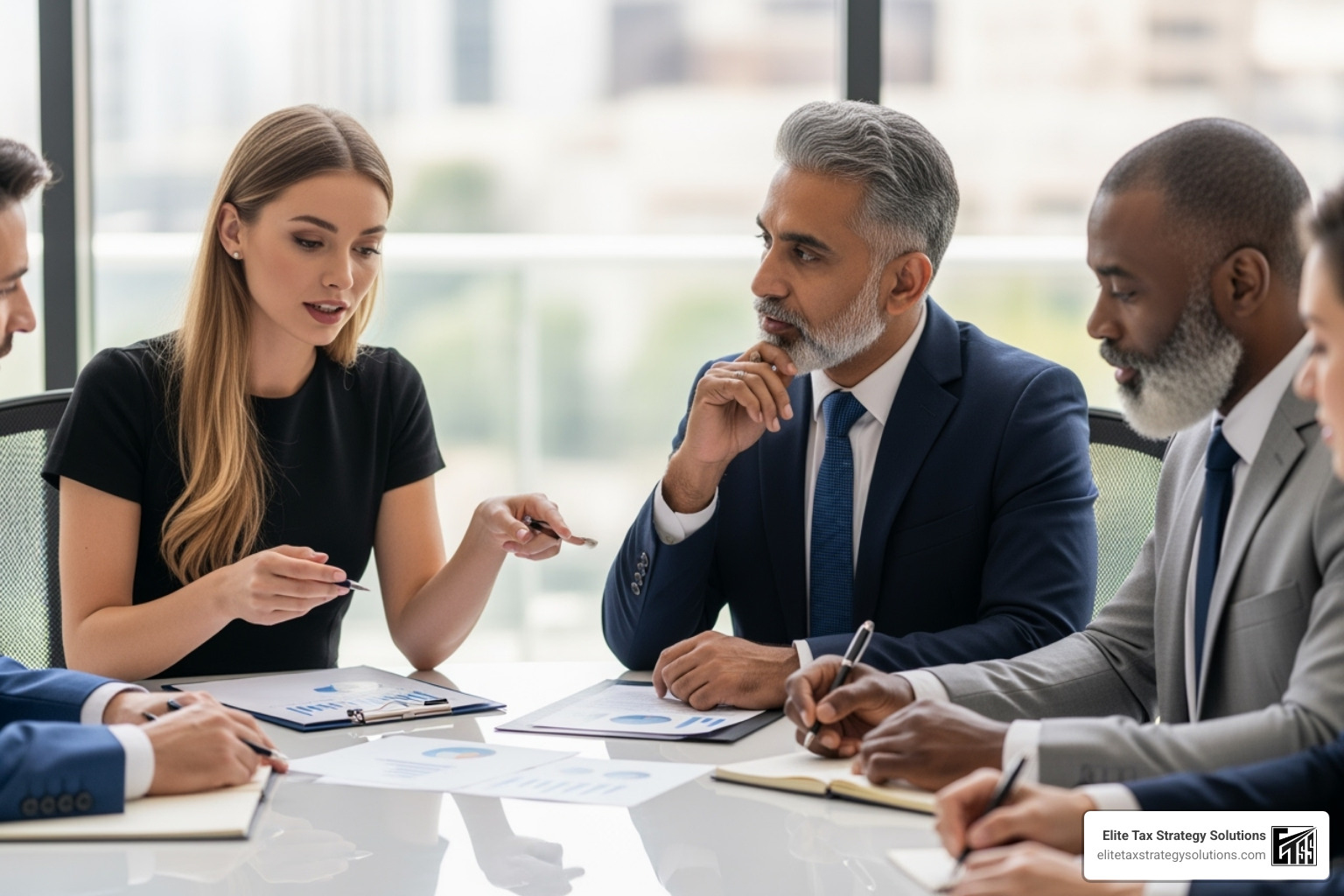 team of financial advisors collaborating - customized tax planning