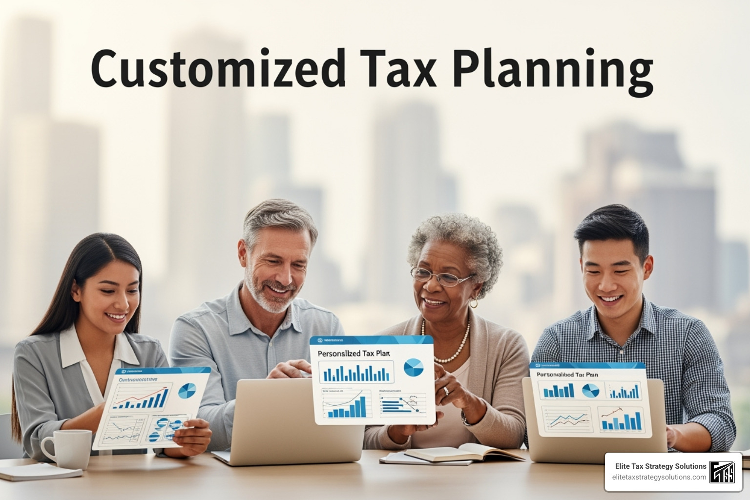 calendar with year-round planning highlighted versus a single April 15 date - customized tax planning