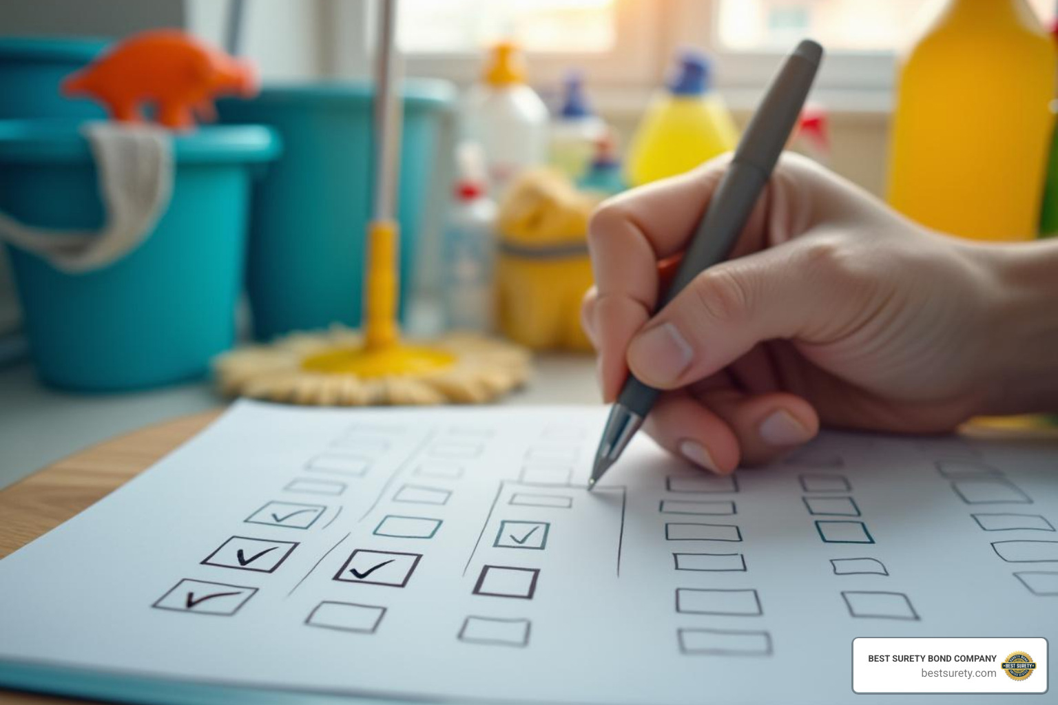 Cleaning business insurance checklist - cleaning service insurance and bonding cost