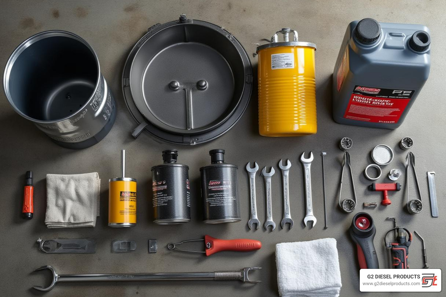 Tools and parts required for a PACCAR PX-9 fuel filter change - how to prime a paccar px-9 fuel system