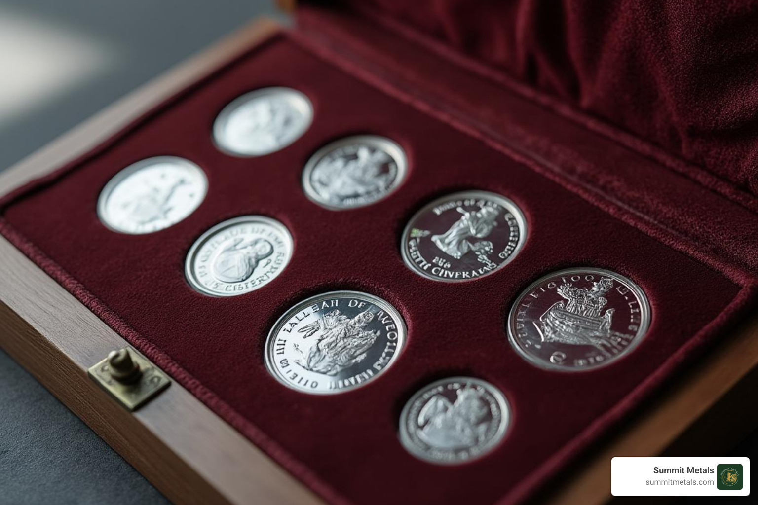 Image of a collector's set or a special edition coin in its presentation case - 2025 silver maple leaf