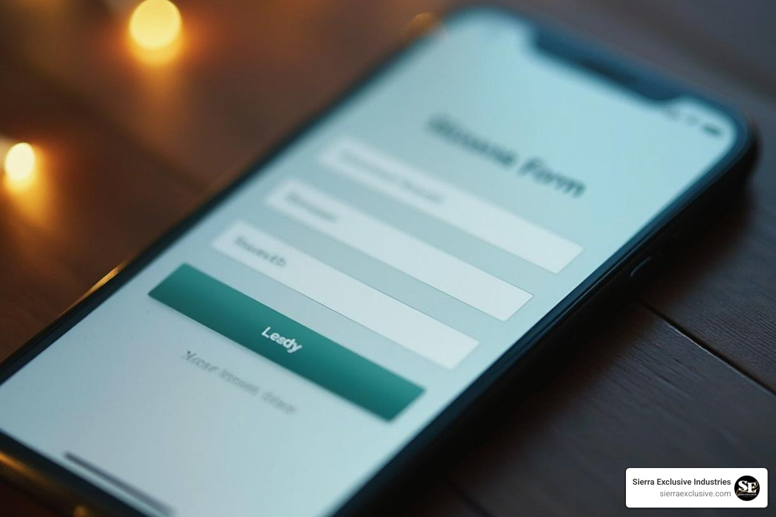 An optimized, mobile-friendly lead form with minimal fields and clear call to action. - lead generation advertising