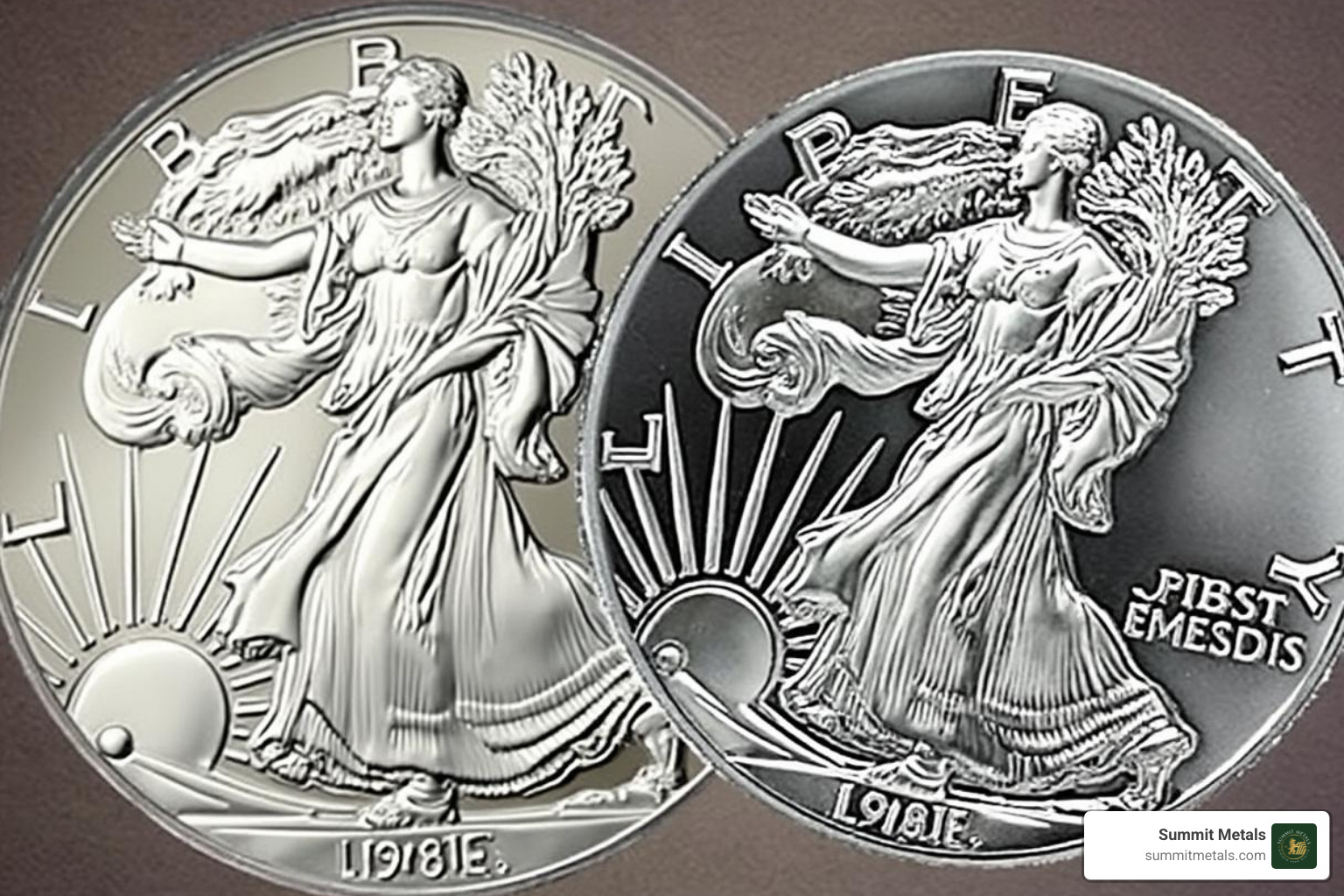Type 2 American Silver Eagle obverse and reverse - american eagle silver bullion coins for sale