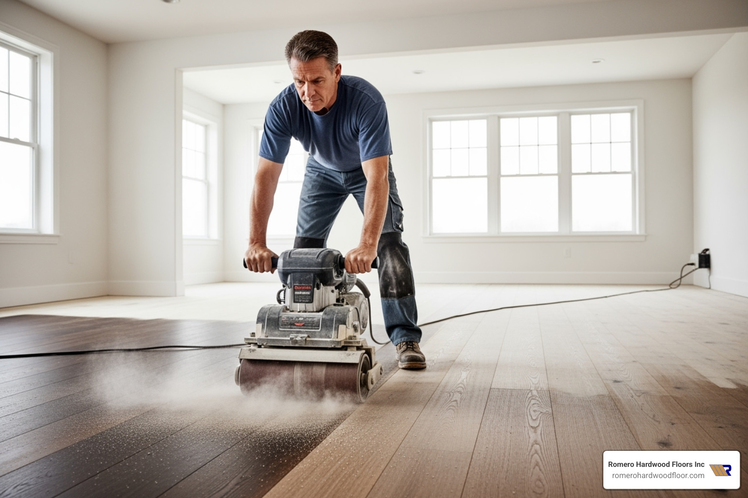 Using a drum sander - finishing hardwood floors