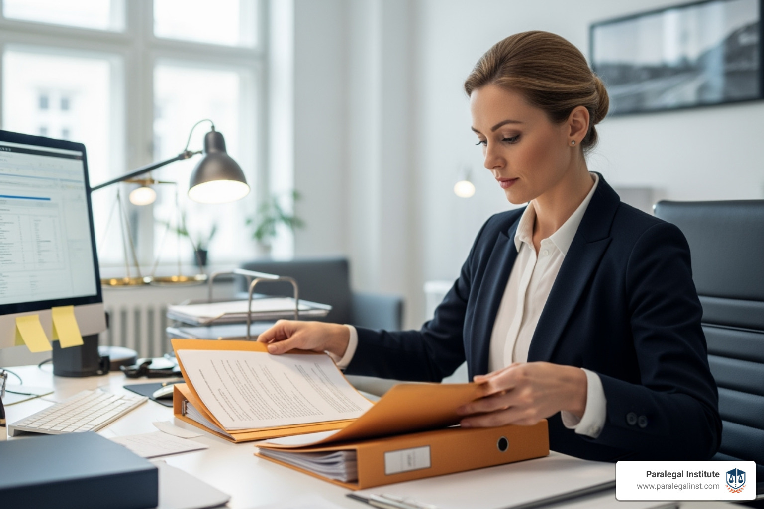 Paralegal organizing case files and legal documents - short paralegal courses Paralegal organizing case files and legal documents - short paralegal courses