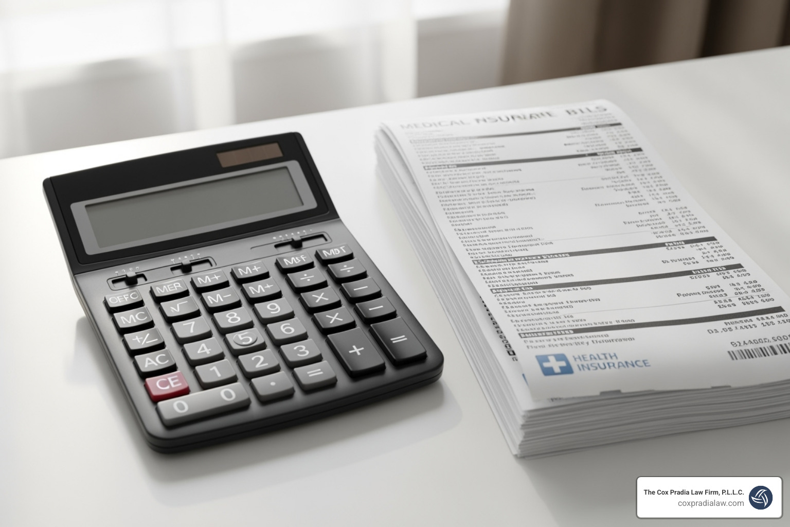 Calculator and medical bills - brain injury law