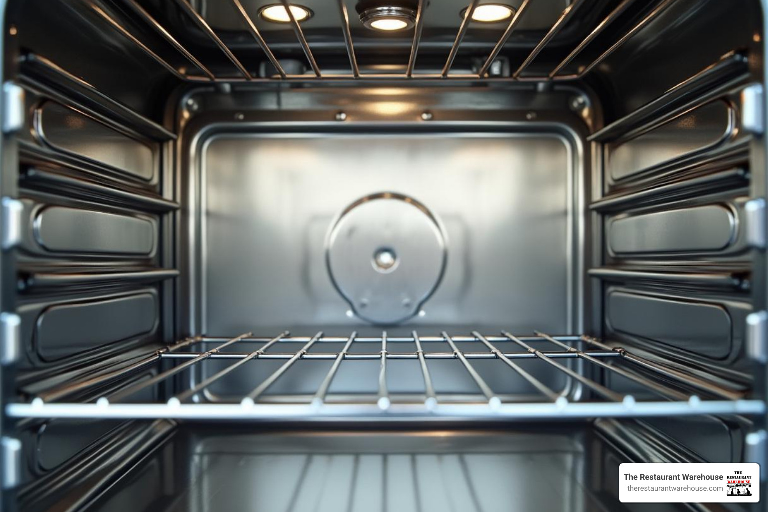 clean, well-maintained stainless steel oven interior - catering ovens for sale