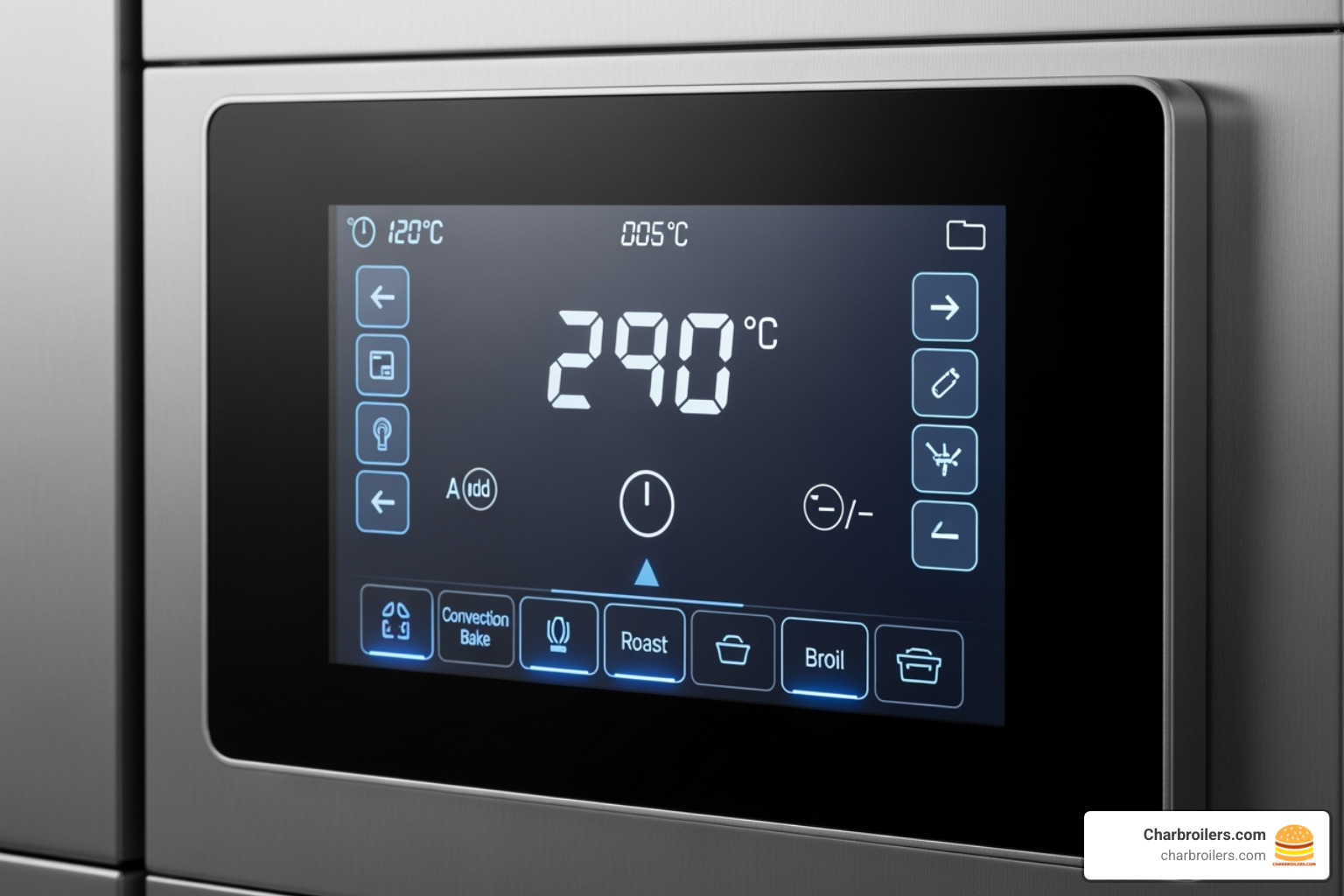 digital control panel on a convection oven - industrial convection oven