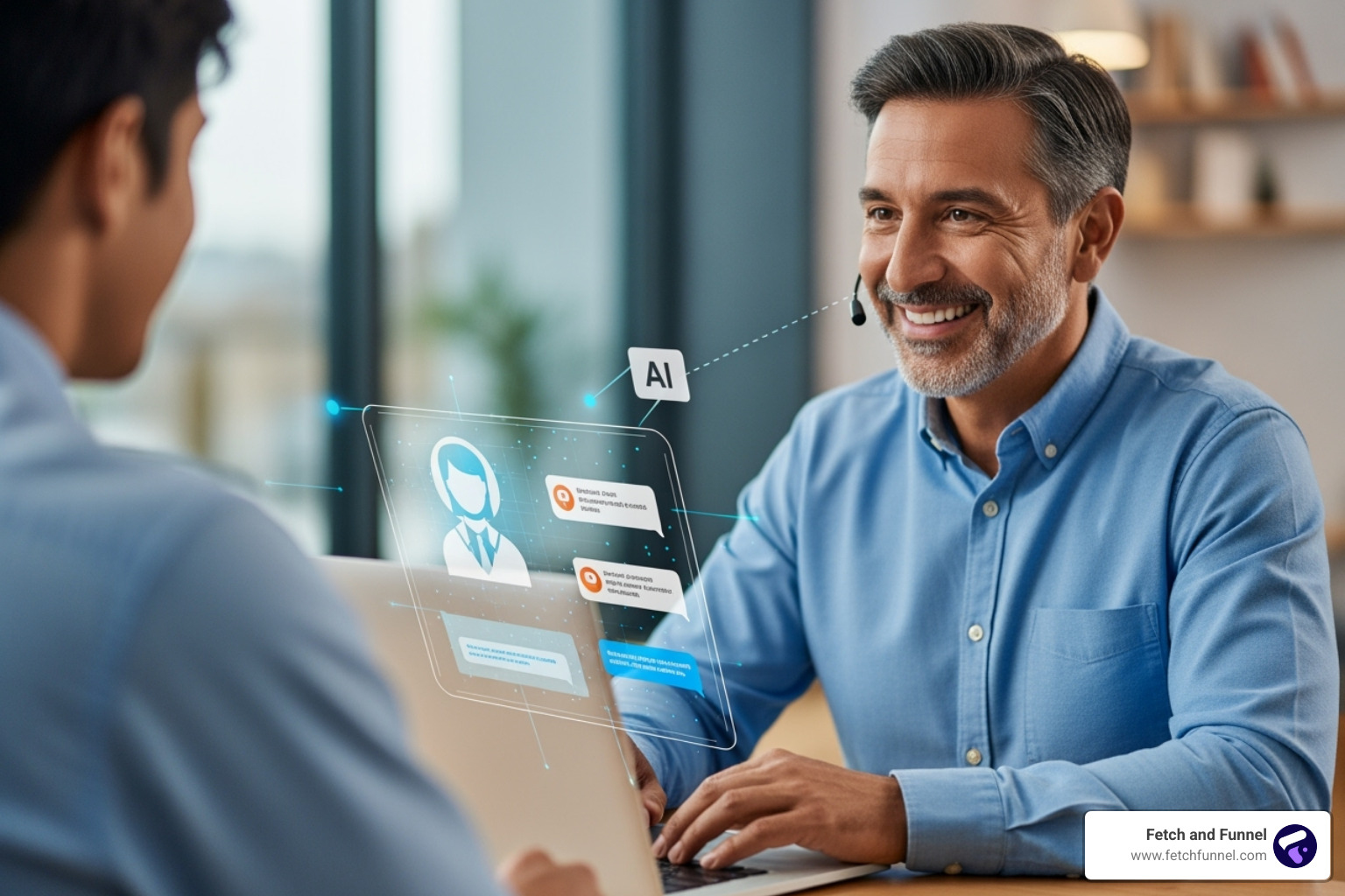 Diagram showing how AI processes a query from input to action - AI customer support agent