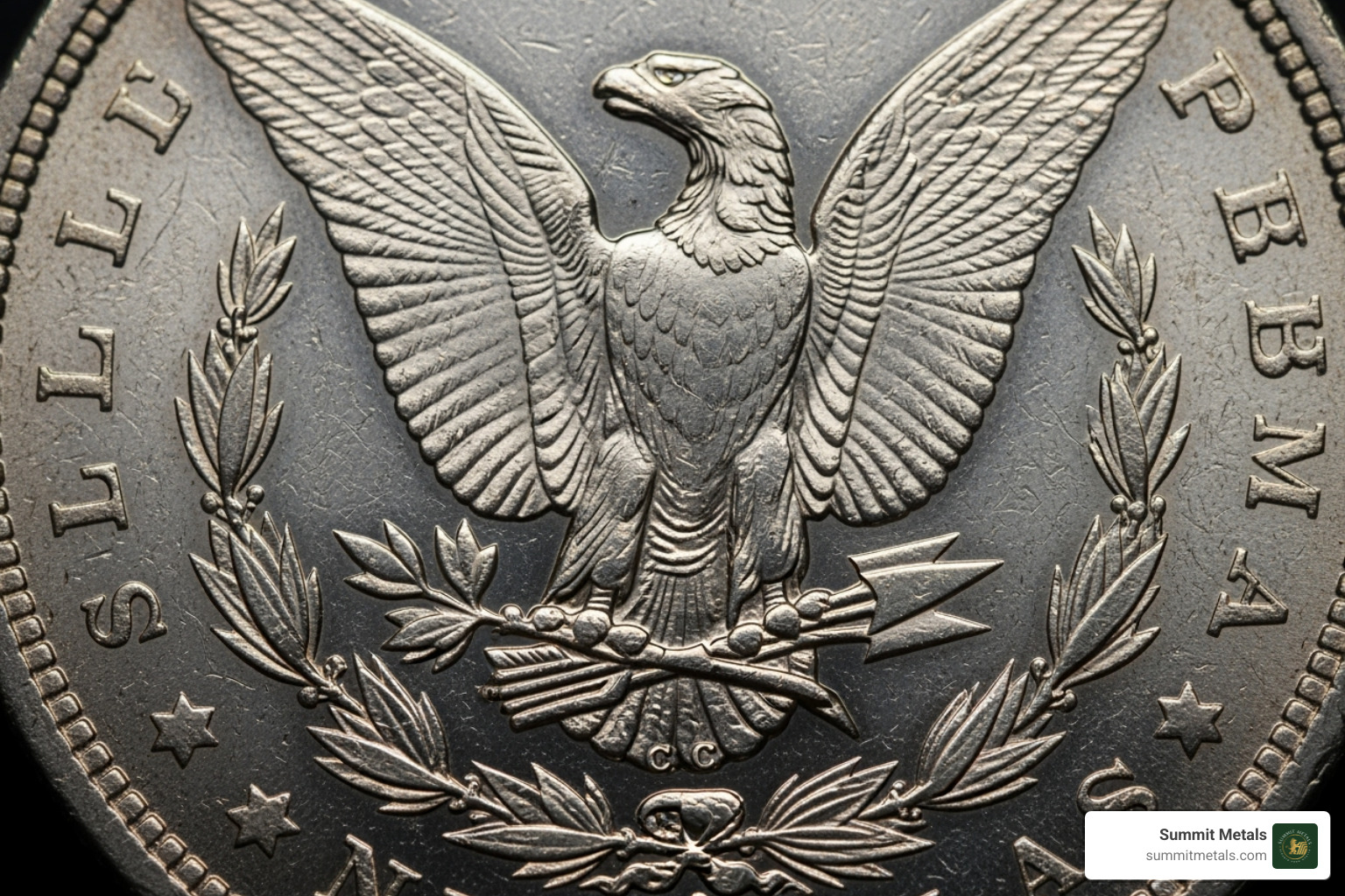 high-grade Morgan Dollar with a "CC" mint mark - liberty silver dollar