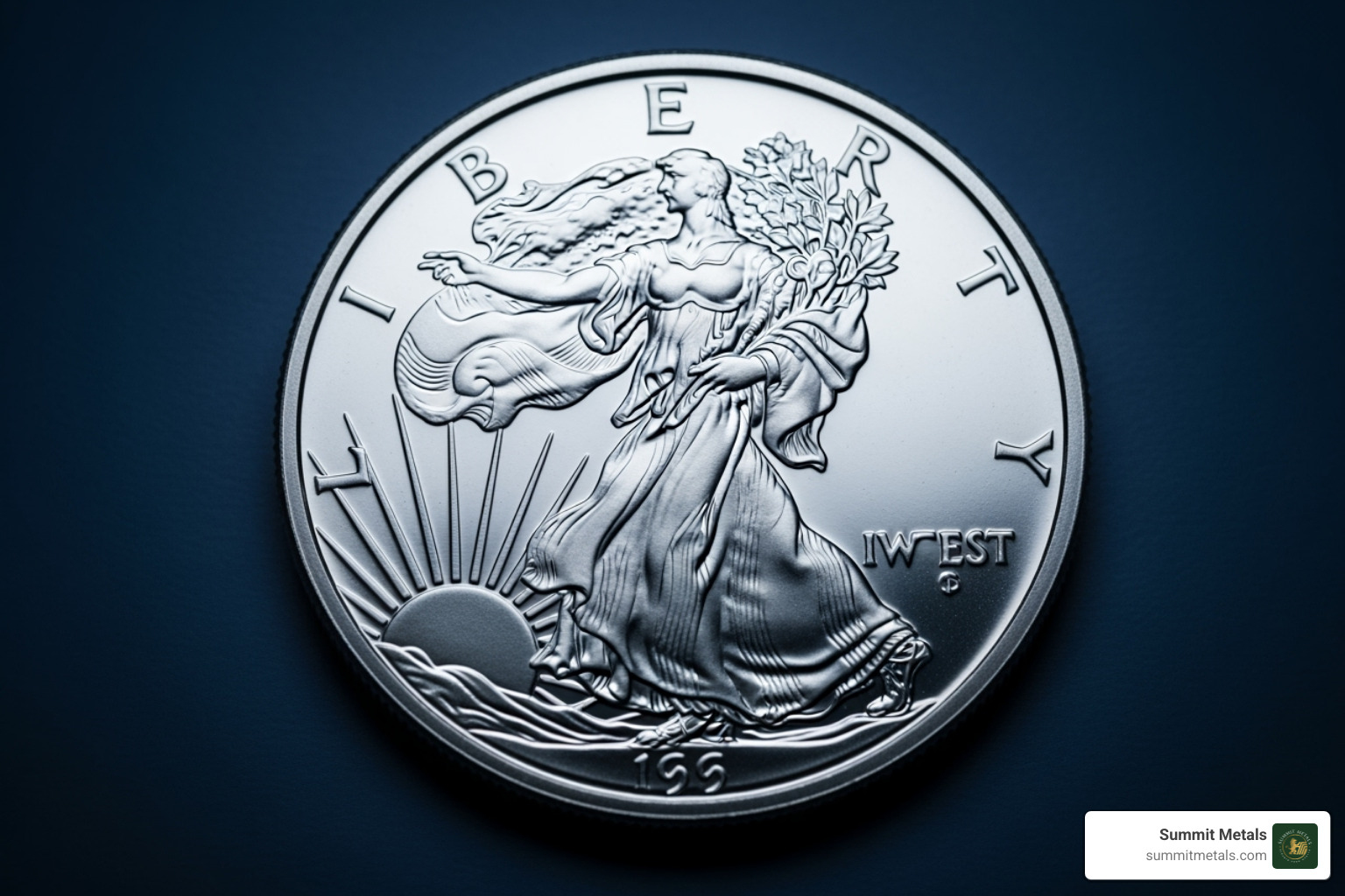 side-by-side comparison of the Type 1 and Type 2 reverse designs - silver eagle bullion coin