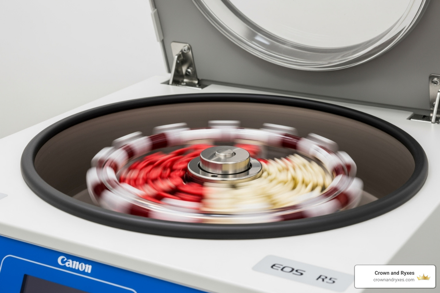 Centrifuge separating blood components for PRP - tissue regenerative injections