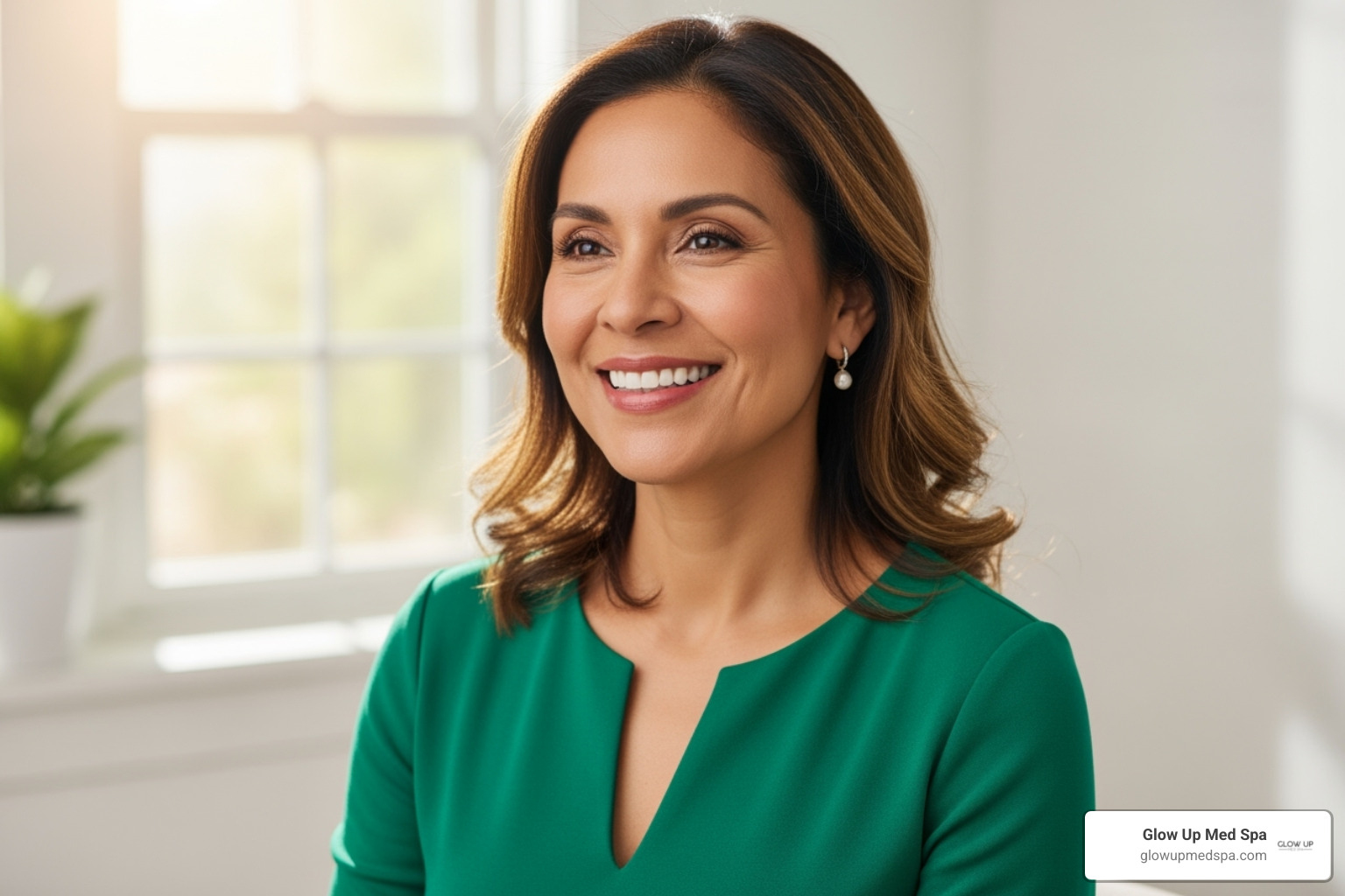 happy patient post-treatment - co2 laser newport beach