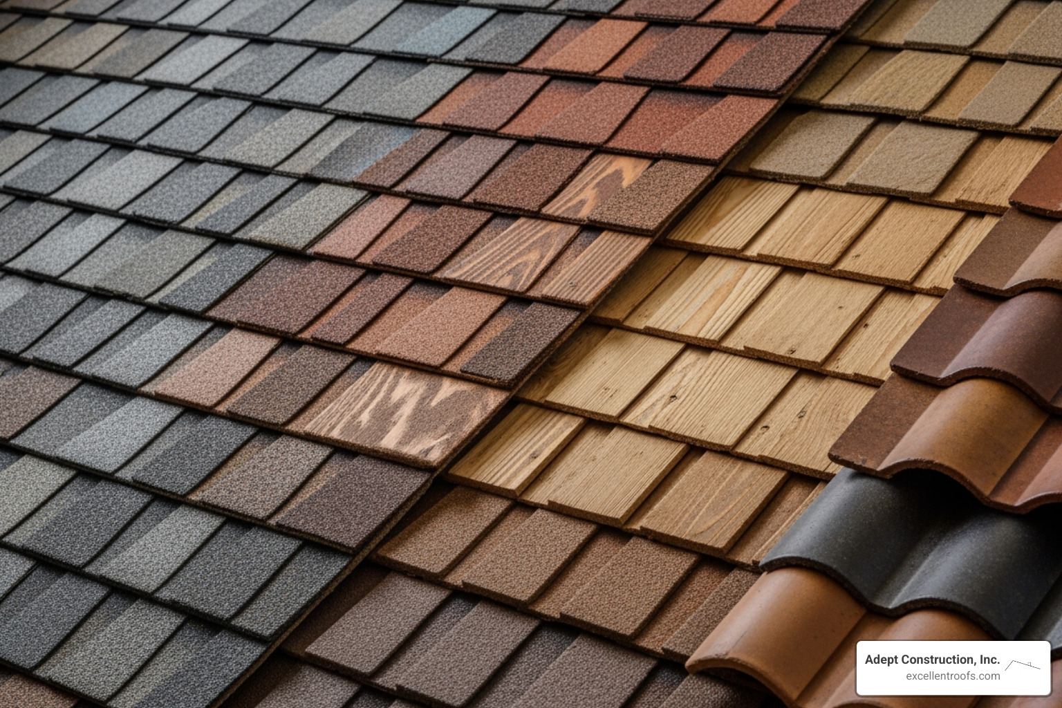 variety of roofing shingle samples - roofers in downers grove il