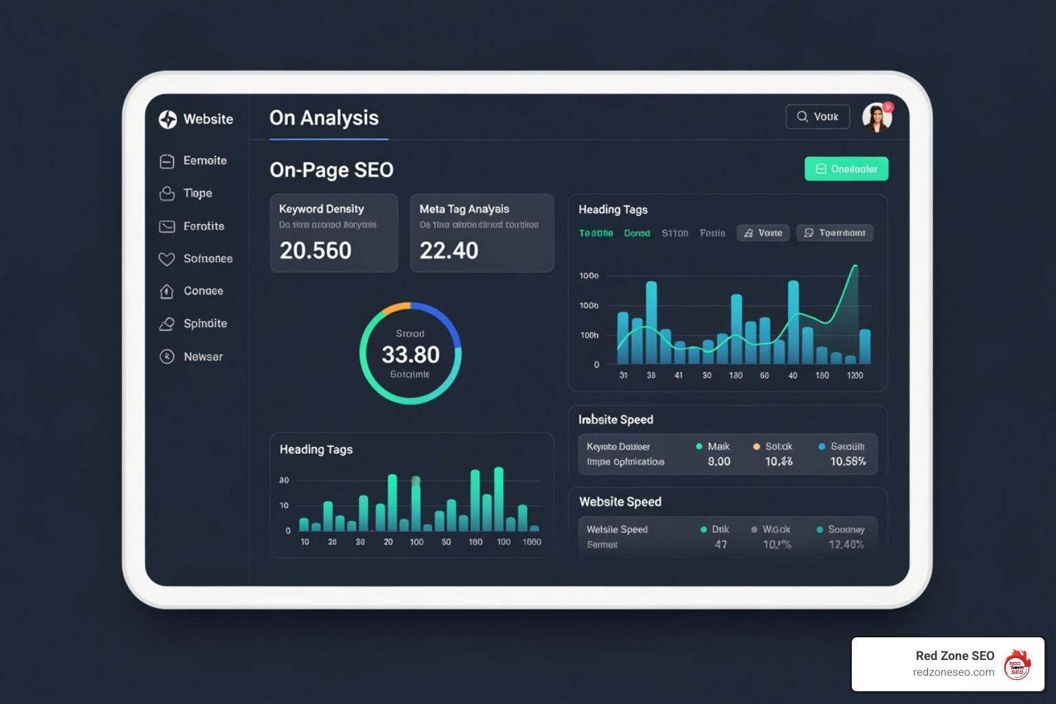 Wincher tool grading different on-page factors - free on page seo checker