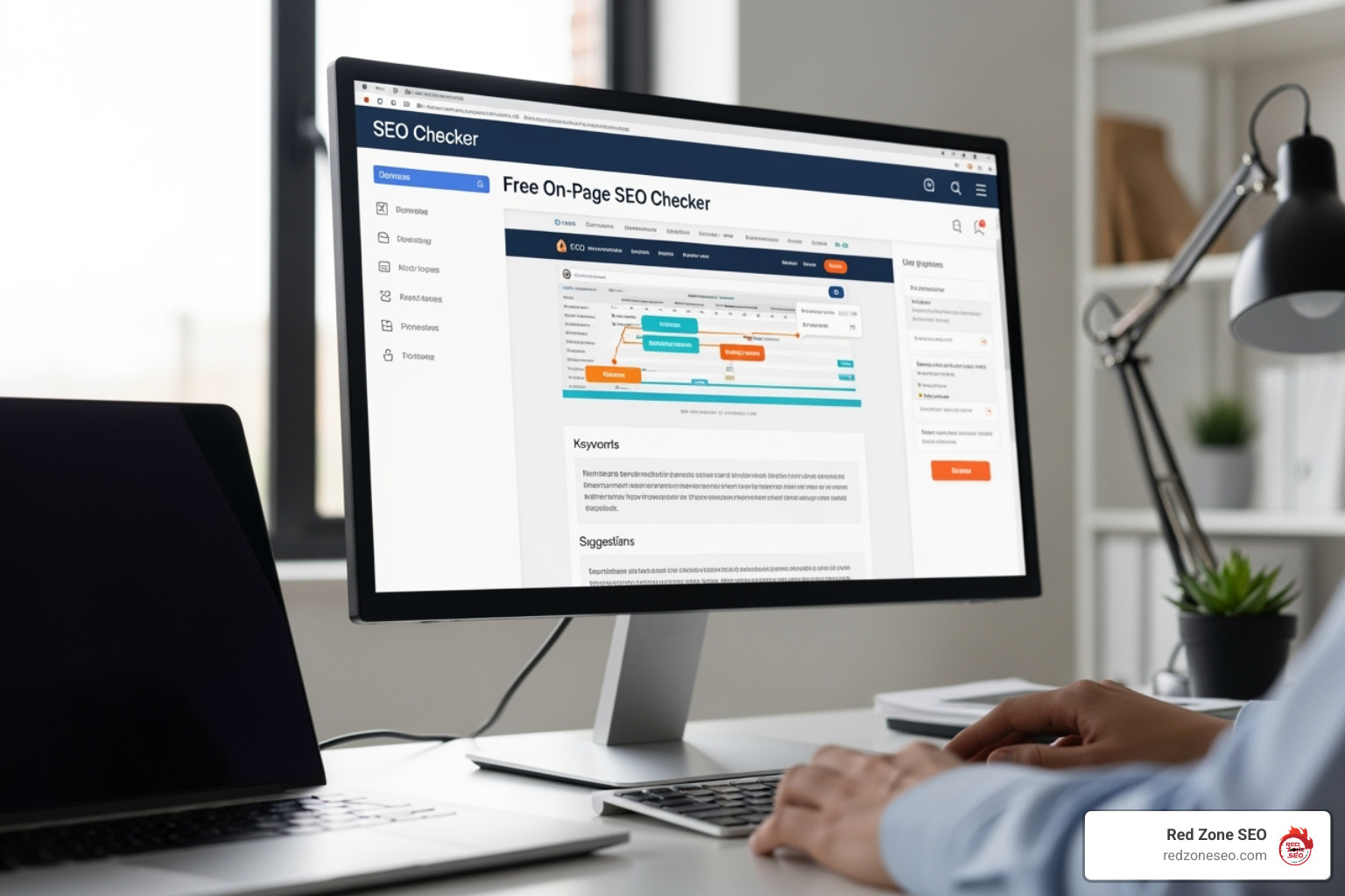 Rank Math SEO Analyzer inside a WordPress dashboard - free on page seo checker