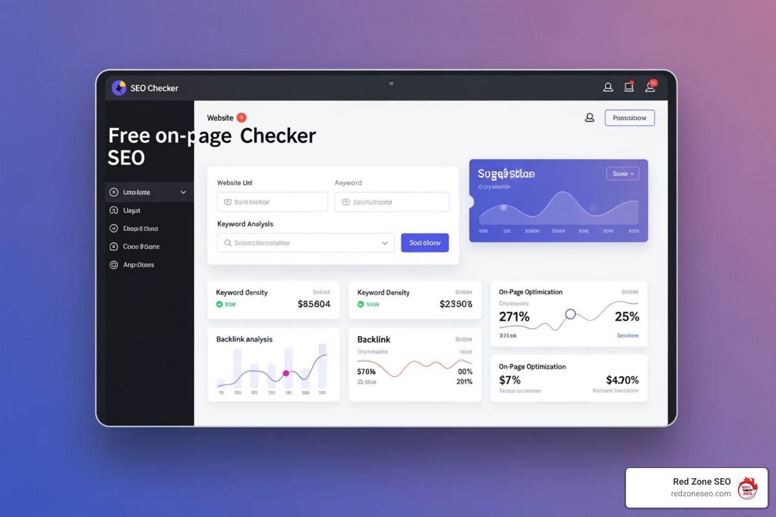 Seobility report showing the overall SEO score - free on page seo checker
