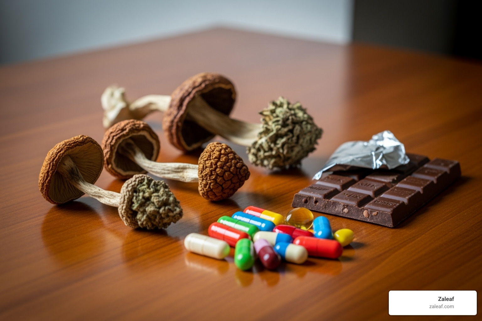 Dried mushrooms, chocolate bar, and capsules - where can i buy psychedelic mushroom