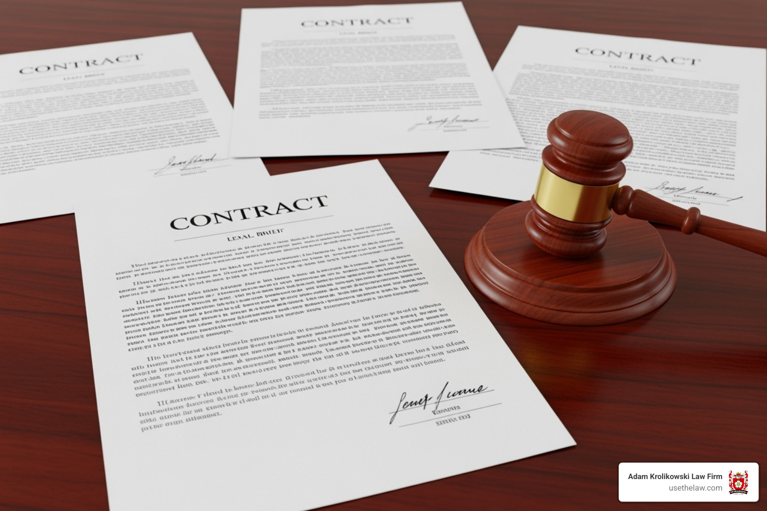 Legal documents and a gavel - employment law firm los angeles