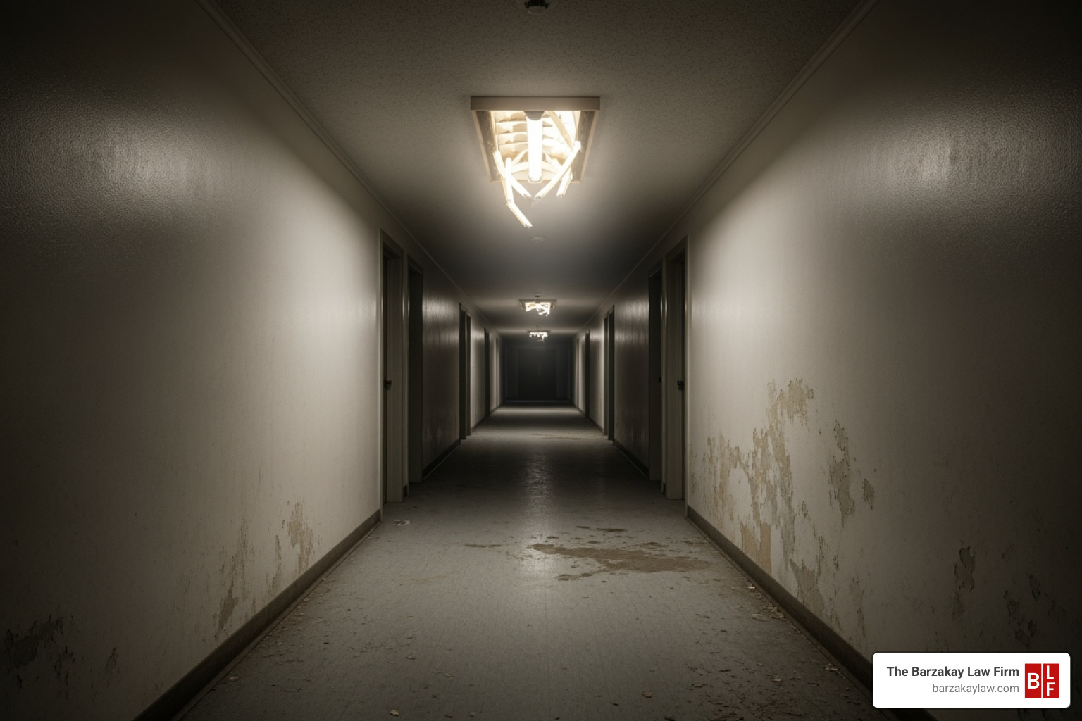 apartment complex hallway broken light - negligent security lawsuit