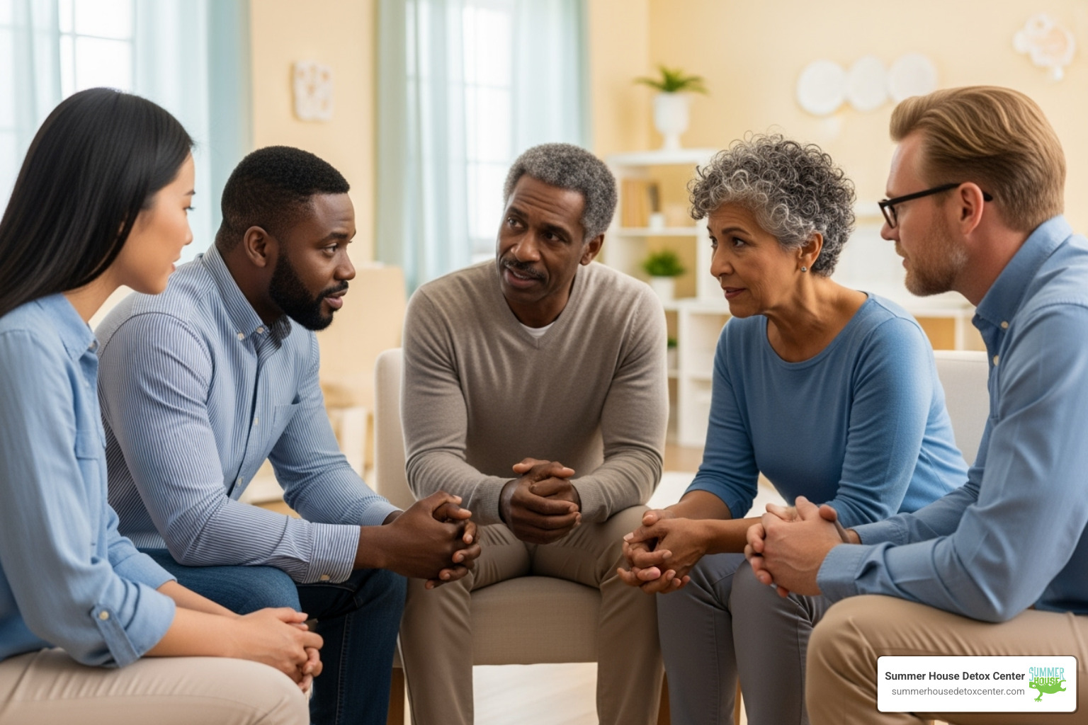 support group meeting - alcohol detox