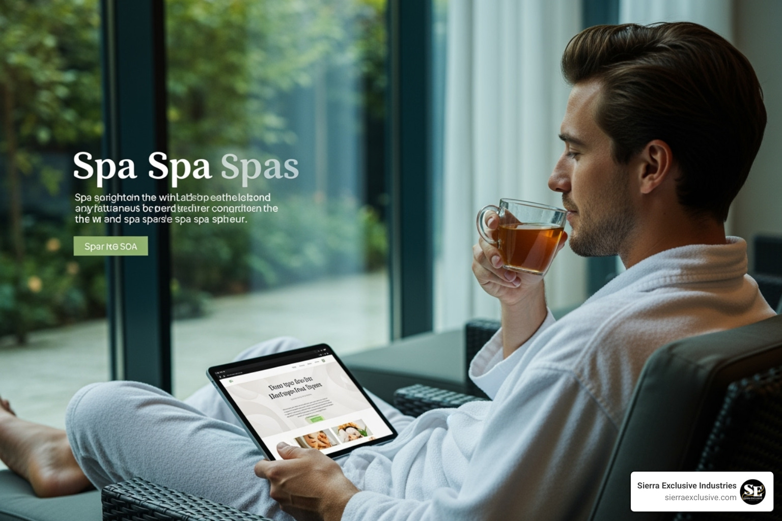 beautifully designed, mobile-responsive spa website - Digital marketing for spas