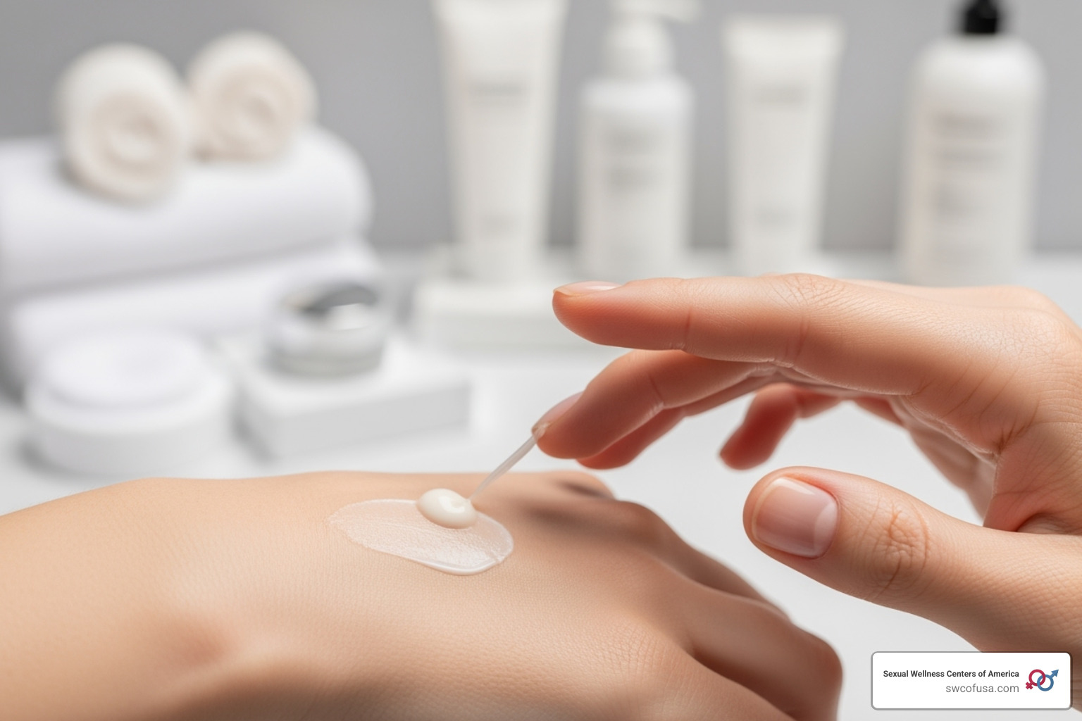 various skincare product textures like serums and creams - peptide cream