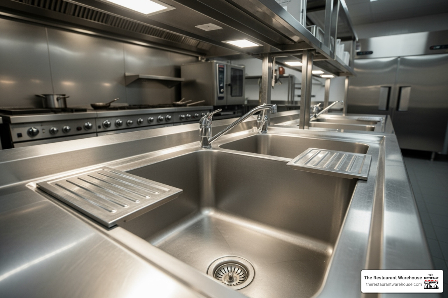 double-bowl commercial sink - second hand catering sink