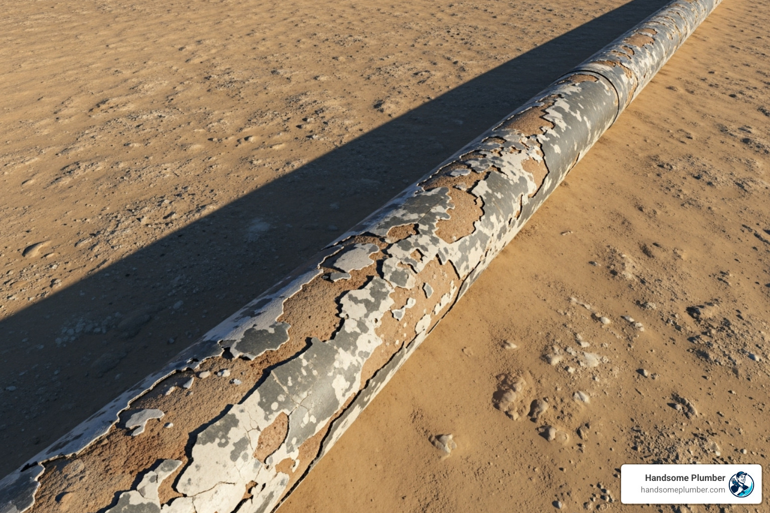 sun-exposed pipe showing signs of wear - north las vegas plumbing