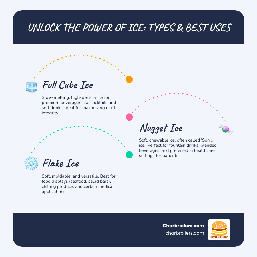 <description of stat or infographic> - commercial ice making equipment infographic infographic-line-3-steps-blues-accent_colors
