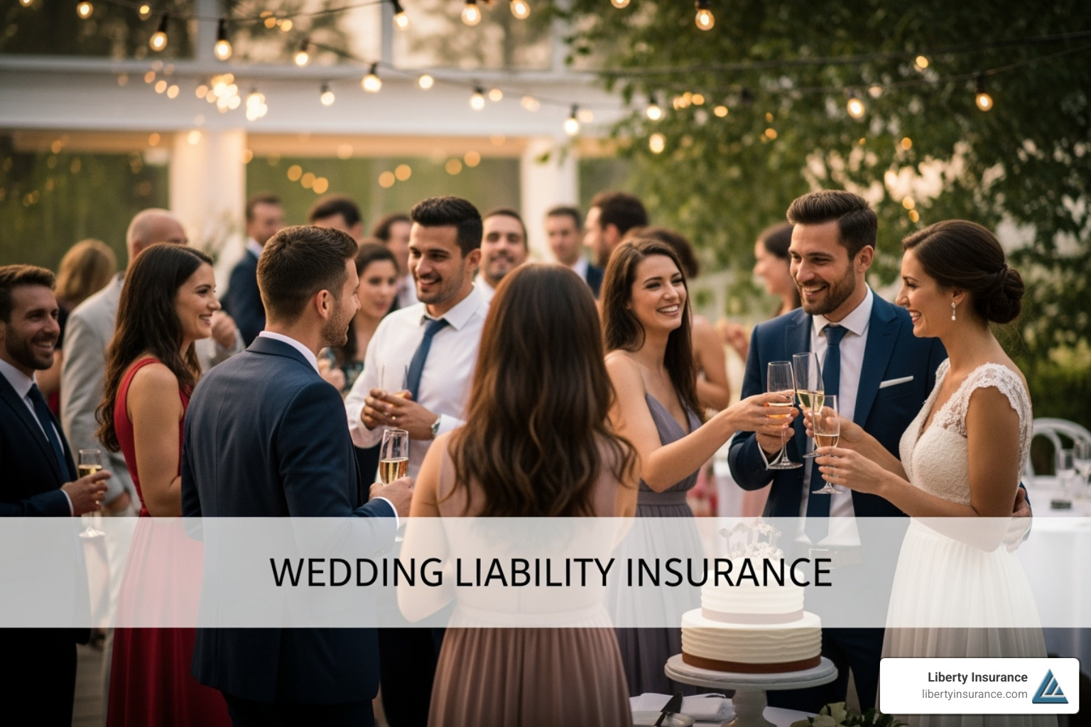 Image of a simple price comparison chart showing different coverage levels for wedding liability insurance - wedding liability insurance