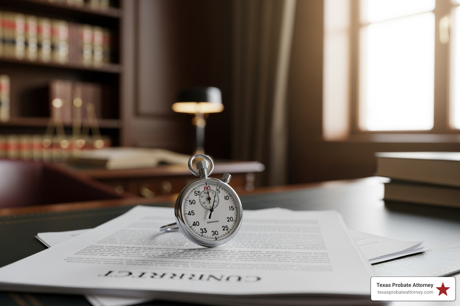 stopwatch with legal papers in the background - contesting a will in queensland time limits