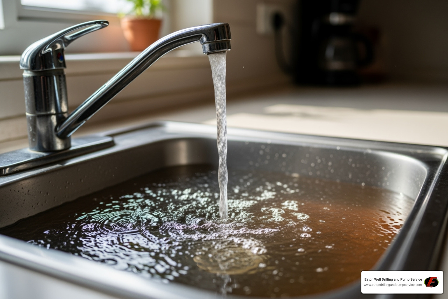 dirty water coming from a tap - residential water well repair