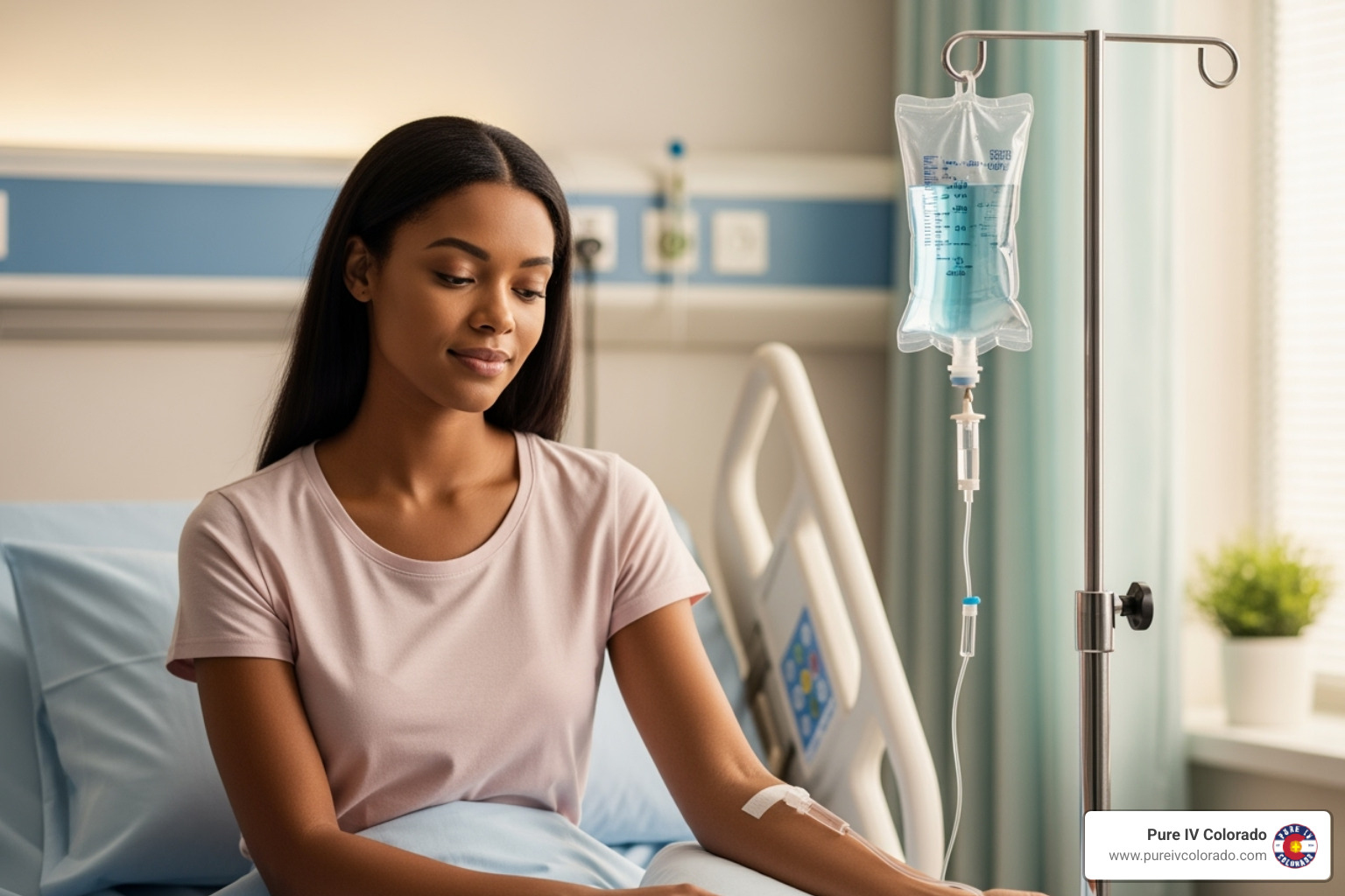 different colored IV bags or vials of vitamins - iv infusion bar