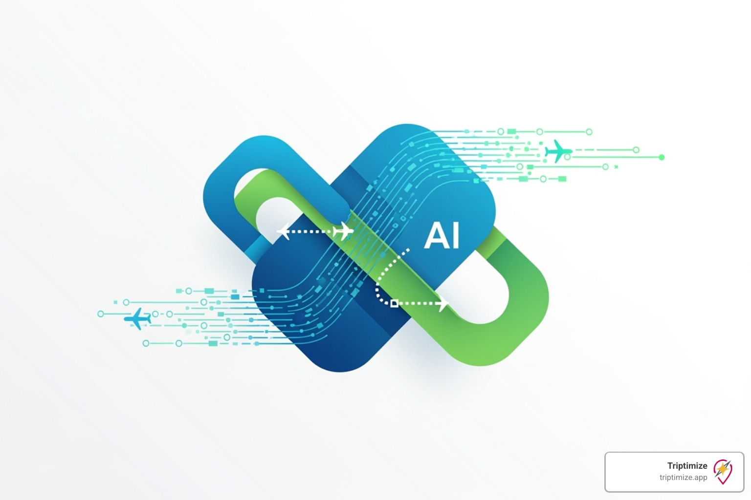 Triptimize branded graphic - itinerary planner app