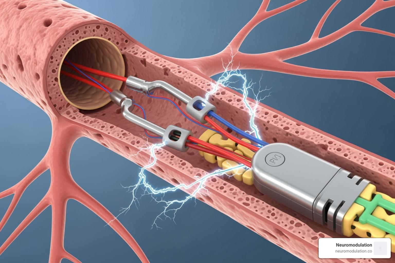 Illustrating the Gate Control Theory of pain - Peripheral nerve stimulators Illustrating the Gate Control Theory of pain - Peripheral nerve stimulators