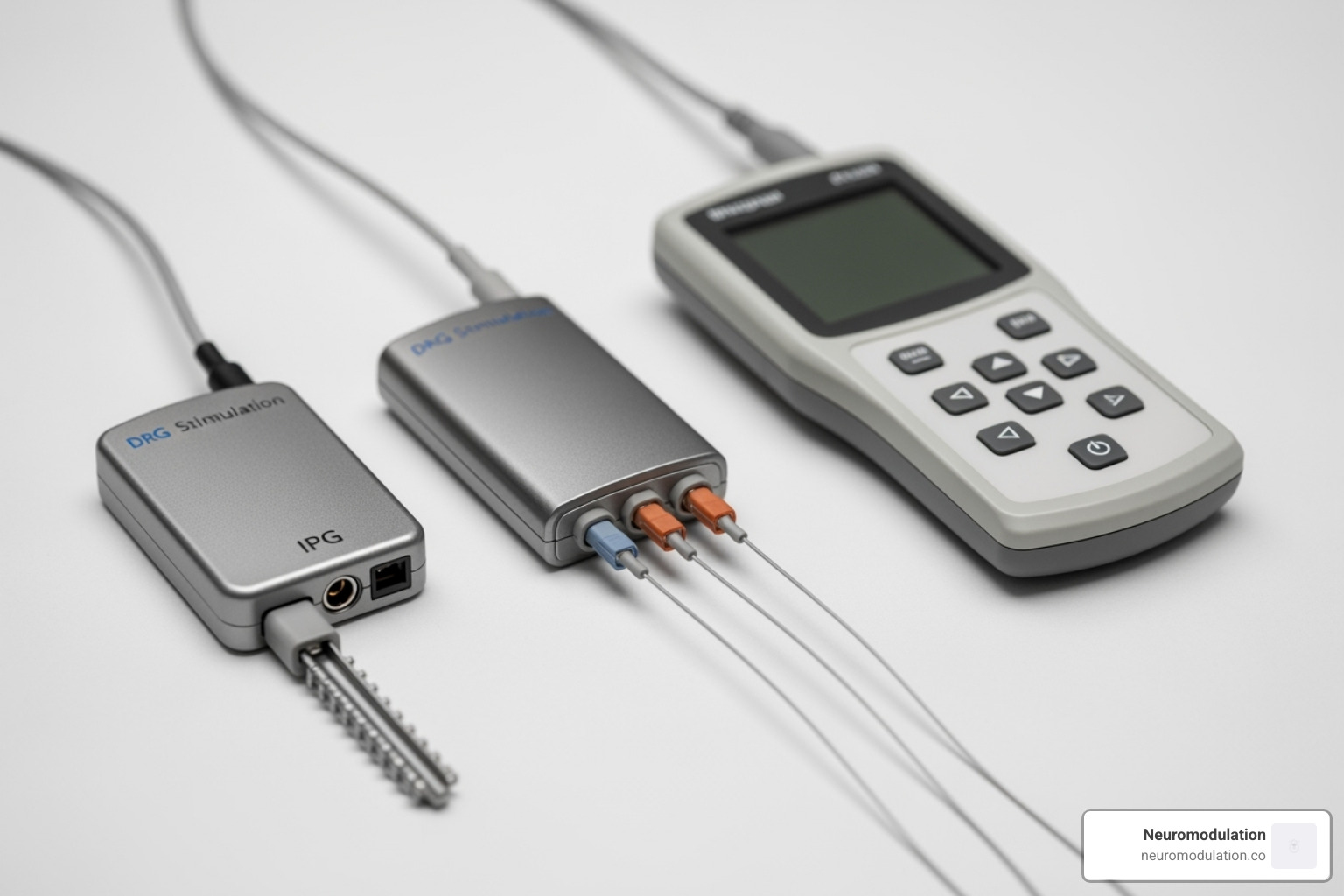 image of the DRG stimulation system components - dorsal root ganglion stimulation (drg) image of the DRG stimulation system components - dorsal root ganglion stimulation (drg)