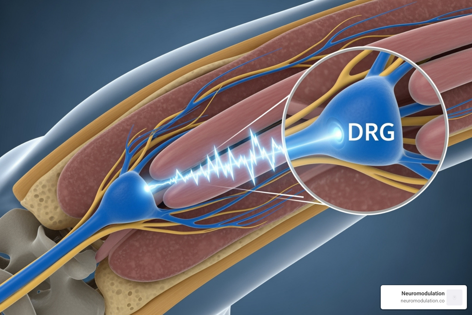 image showing common areas of focal pain treatable with DRG (e.g., foot, knee, groin) - dorsal root ganglion stimulation (drg) image showing common areas of focal pain treatable with DRG (e.g., foot, knee, groin) - dorsal root ganglion stimulation (drg)