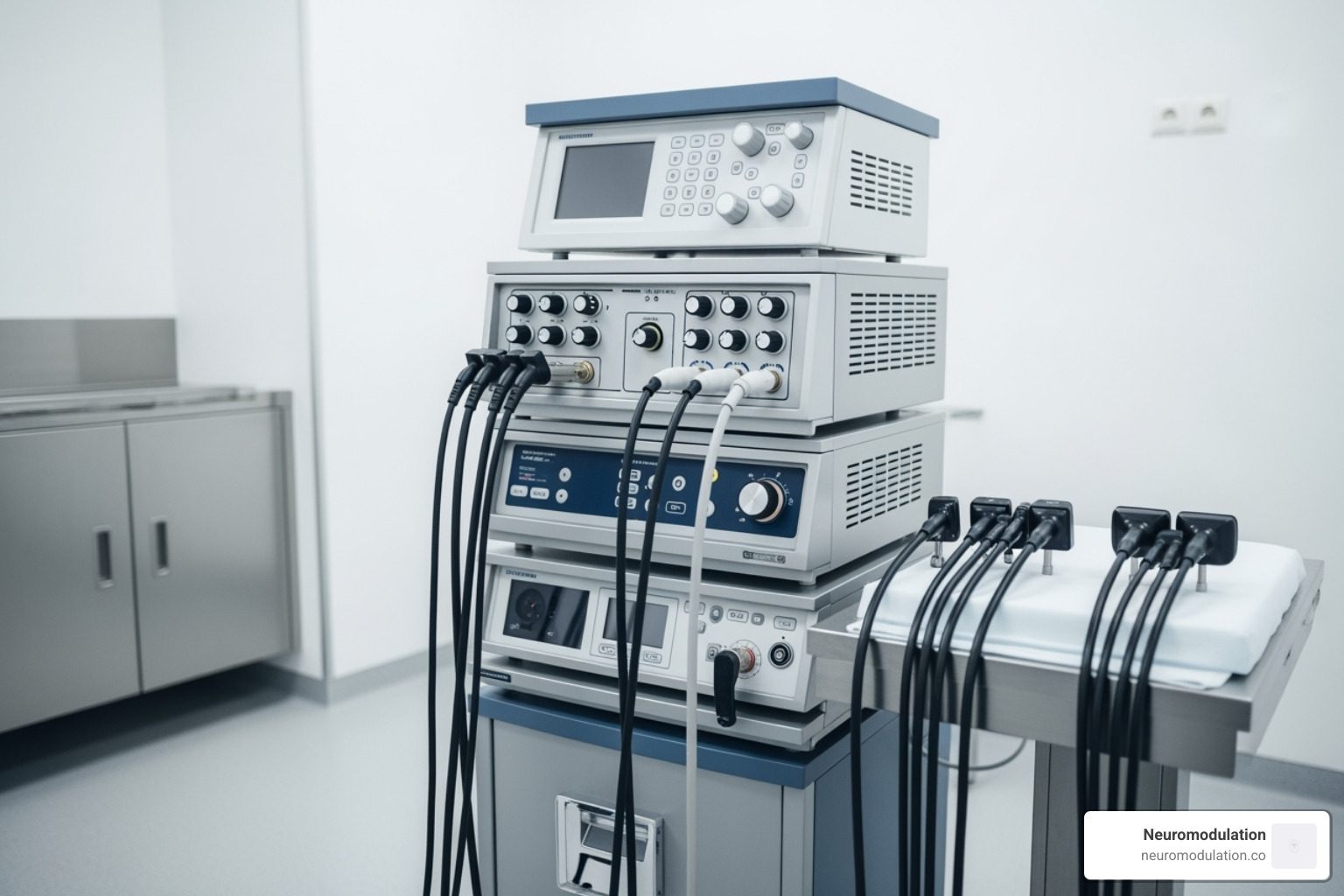 Radiofrequency generator machine used in pain procedures